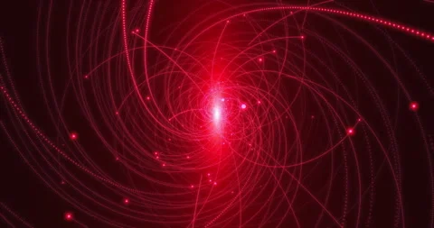 Animation of the flight of charged particles in a magnetic field 5 Stock Footage 245246273