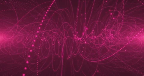 Animation of the flight of charged particles in a magnetic field Stock Footage 245247142
