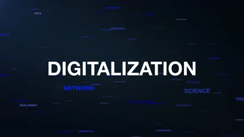Animation Flight Word Cloud Digitalization Stock Footage 159077193