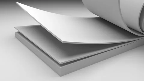 Animation of flipping white sheets of paper or cardboard. Video stock 164135681