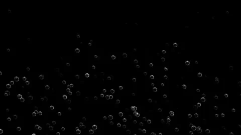 Animation floating of air bubbles quickly appearing, 4k, loop Stock Footage 276324658
