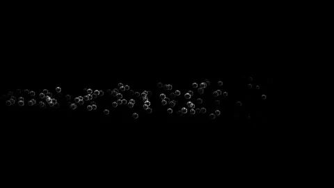 Animation floating of air bubbles quickly appearing, 4k, loop Stock Footage 276324807
