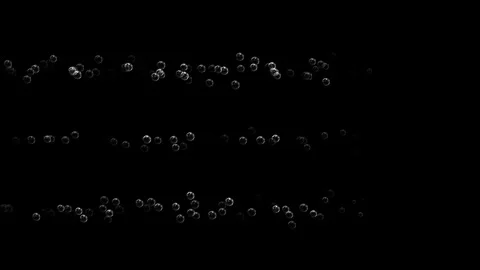 Animation floating of air bubbles quickly appearing, 4k, loop Stock Footage 276324833