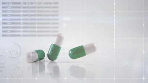 Animation of floating diagrams, data pro... | Stock Video | Pond5
