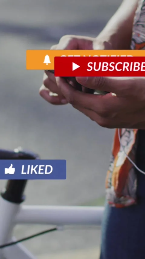 Animation of floating notifications, midsection of african american man with Stock Footage 344557183