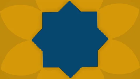 Animation with floral pattern. Motion. Colored floral pattern repeats. Simple Stock Footage 195240655