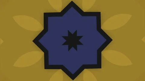 Animation with floral pattern. Motion. Colored floral pattern repeats. Simple Stock Illustration