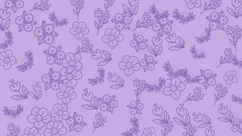 Animation floral pattern seamless background Stock Footage 318639794