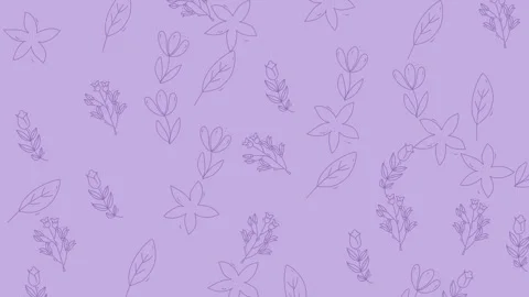 Animation floral pattern seamless background light purple Stock Footage 318712582