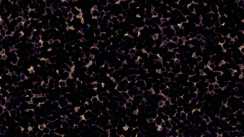 Animation of flow golden liquid with animated reflections. Wave and ripple on Stock Footage 107597484