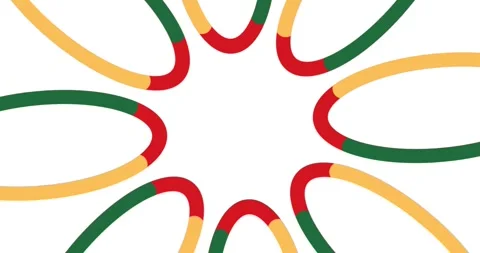 Animation flower moving repeat rotation Stock Footage 316303358