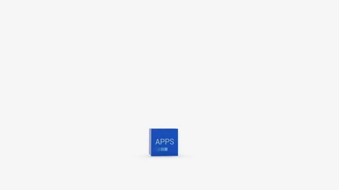 Animation of Flowing APPs Stock Footage 83926778