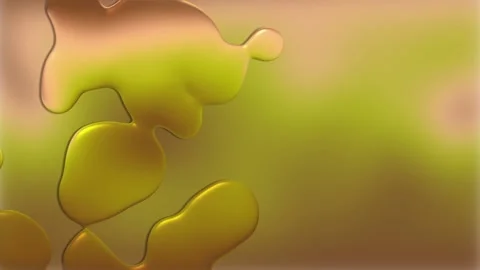 Animation of fluid down on a green and beige colored background. Stock Footage 107051875