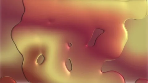 Animation of fluid down on a yellow-red colored background. Stock Footage 107051818