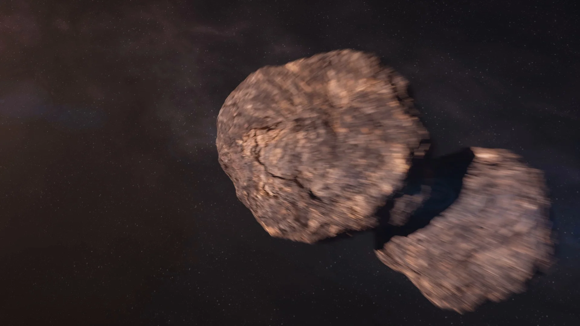 Animation flyby of 2014 MU69 or Ultima Thule NASA New Horizons target