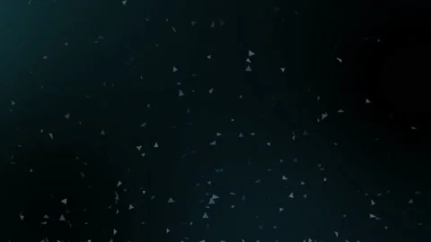 Animation of flying and flickering particles as triangle. Stock Footage 131372363