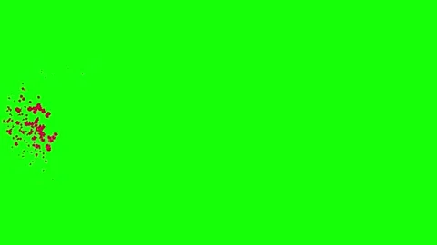 Animation of flying hearts assembled from small puzzles on a green screen. 4k 2d Stock-Footage 150513416