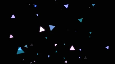 Animation of flying neon triangles. Gaming art background Stock Footage 112193152