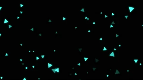 Animation of flying neon triangles. Gaming art background. Stock Footage 112369494