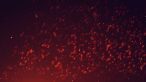Animation of flying particles. Fire sparkles. Stock Footage 94081302