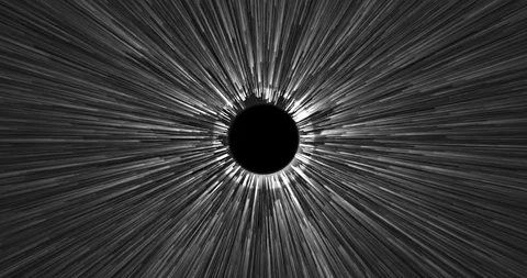 Animation of flying in space and arrive ing to a blackhole, wormhole Stock Footage 106905142