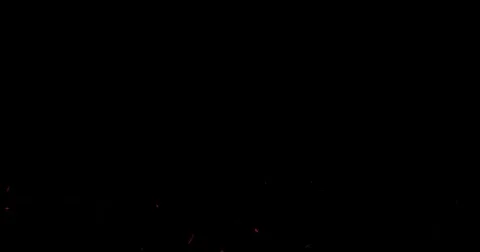 Animation flying sparks from a campfire Stock Footage 79659945