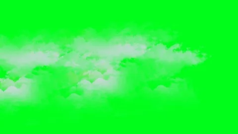Animation - Flying Through The Clouds On The Green Screen Background. Stock Footage 127557320