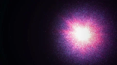 Animation of flying through glowing nebulae, and stars. Stock Footage 172474636