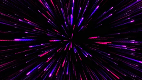 Animation of flying through hyperspace. Trails of star field Stock Footage 168253893