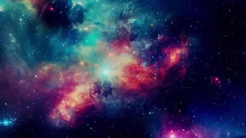 Animation Flying Through Space Vídeos de archivo 255271945