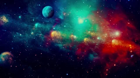 Animation Flying Through Space Stock Footage 255273390