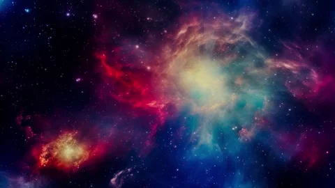 Animation Flying Through Space Vídeos de archivo 255274242