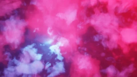 Animation of flying through space glowing nebula, clouds and stars field. Galaxy Stock Footage 194052771