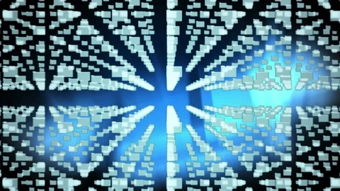 Animation of folders and data processing over digital padlock with integrated Video stock 330113144