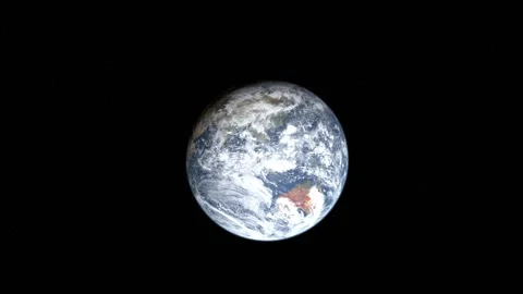 Animation footage of an Earth rotating in space. Stock Footage 316831887