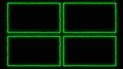 Animation of a frame for texts and ads of running lines neon of bright green col Stock Footage 218256877