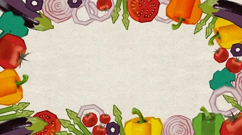 Animation frame of vegetable .background for recipe , Luma Matte Stock Footage 67857683