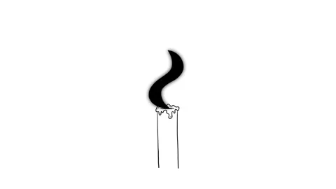 Animation frames concept in flat cartoon style on white background, candle light 스톡 동영상 253099644