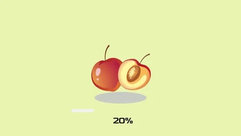 Animation Of Fruit Loading Transfer Uplo... | Stock Video | Pond5