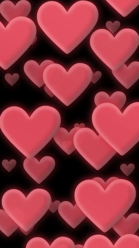 Animation  full of flying love Stock Footage 297236202