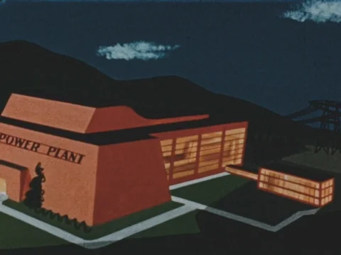 Animation of function of atomic energy in various mode of transportation - 1953 動画素材 112216037