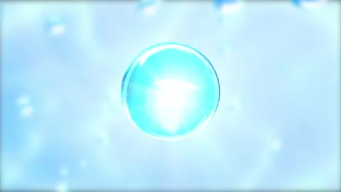 Animation. The fusion of liquid bubbles makes a special drop.  Video stock 278286245