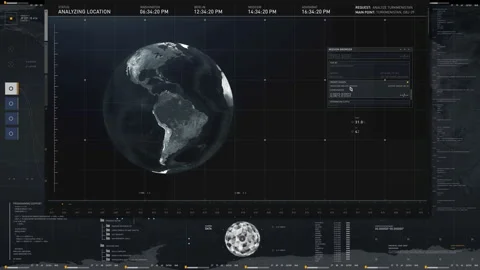 Animation Of Future Digital Matrix Syste... | Stock Video | Pond5