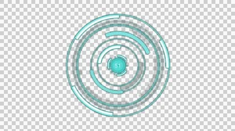 Animation of a futuristic  hud Stock Footage 50303676