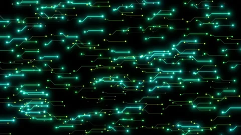 Animation with futuristic HUD interface made from circle and glowing lines Video stock 131002291