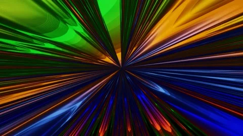 Animation futuristic Sci-fi neon glowing  multicolored light beam background tec Stock Footage 220324387