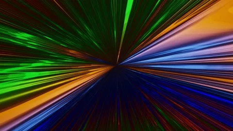 Animation futuristic Sci-fi neon glowing  multicolored light beam background tec Stock Footage 220324396