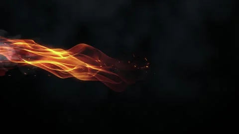 Animation of FX FIRE. Animated fire effects. Animation on a black background Stock Footage 288871062