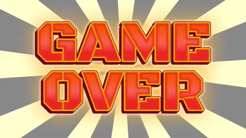 Animation Game over text  full color style Stock-Footage 276934376