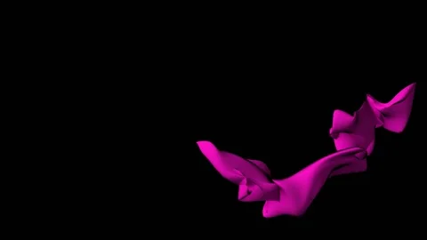 Animation of genesis of stylised line trough space Video stock 141220153